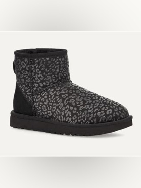UGG Shoes - Ugg Classic Mini Snow Leopard Black 7